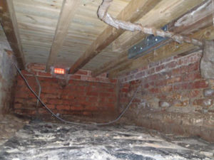 Floor repairs and new working under floor vent